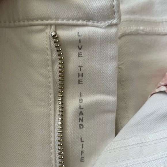 NWT💥Tommy Bahama Ella Twill Embroidered Floret Crop Slim Boyfriend Jeans… - Picture 8 of 10